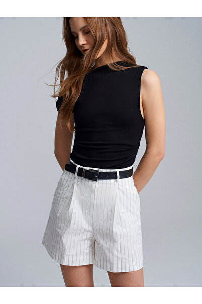 Dilvin 72247 Kaiš Paket Mini Šortsa - Beli