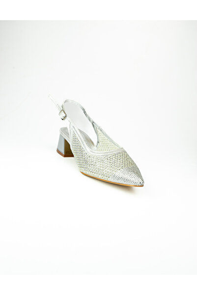 BABALİ Miss Park Moda 1103 Χαμηλό Παπούτσι με τακούνι Ασήμι