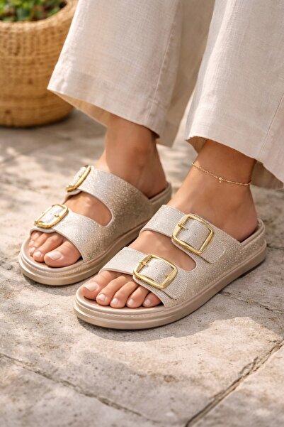 ALTUNTAŞ Žene - Udoban đon Poliuretan Sa šljokicama Papuče Kućne Papuče Vanjs...