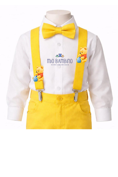 MİO BAMBİNO Winnie the Pooh Concept Hanger Bow Tie Special Day Birthday Pants...