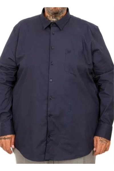 cusseli Big Size Men's Classic Pocketed Shirt Stretch Fabric 20350