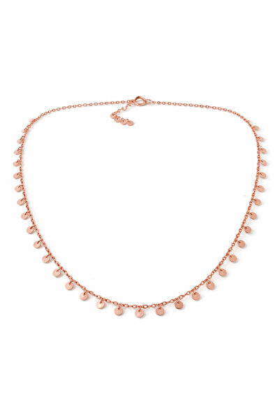 40+5 cm Rose Gold Kaplama Pullu Kolye – 4,13 gr Zarif Minimal Tasarım