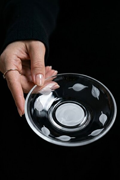 DECOSTYLE Leaf Decorated Tea Plate Custom Made Handmade