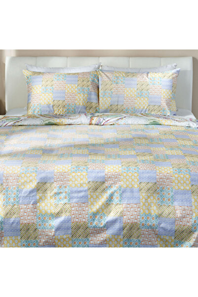 DECOMEX 4-piece bedding set PUNJAB 200x220cm white, multicolor