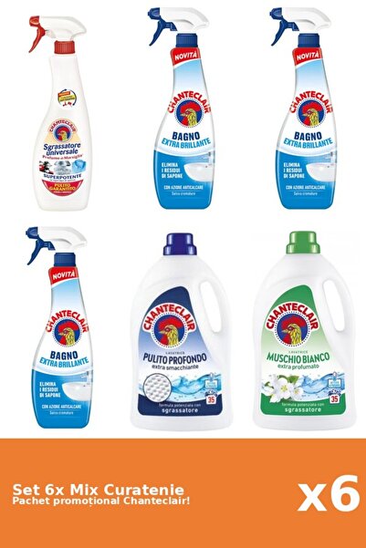 Chanteclair Set of 6 Chanteclair Cleansing Mix: Marseille, Classic, White Musk