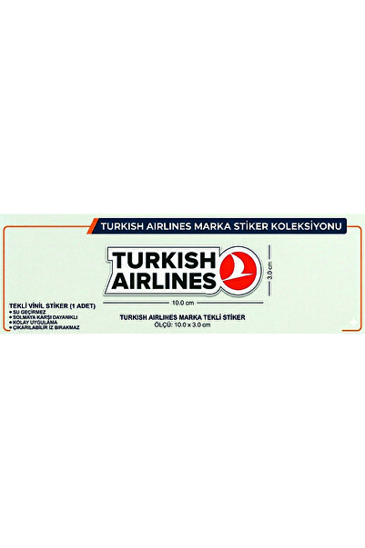 erginpromosyon Turkish Airlines sticker 10x3 cm