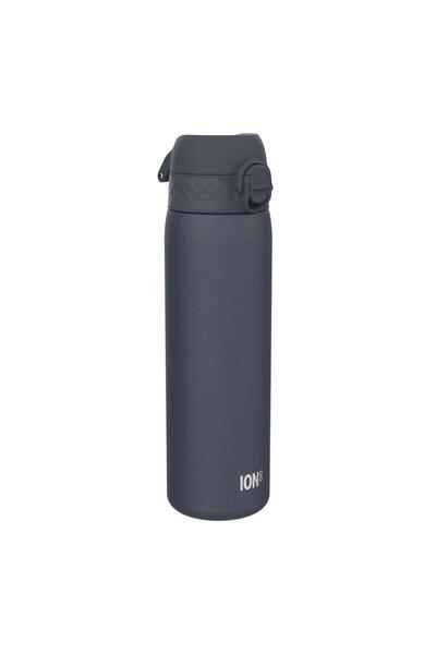 Ion8 Slim Ash Navy water bottle, stainless steel, 500ml