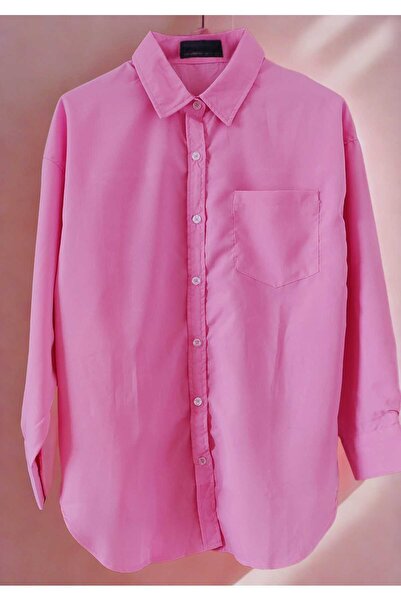 ZANZEA Pink oversized shirt