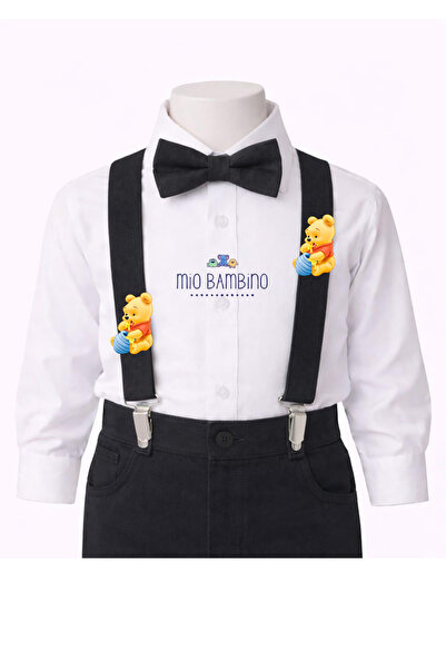 MİO BAMBİNO Winnie the Pooh Concept Hanger Bow Tie Special Day Birthday Pants...