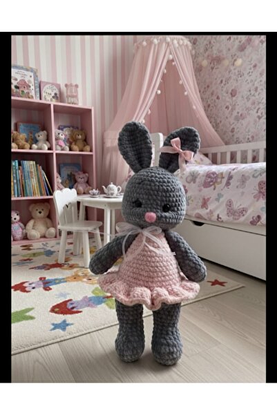 Queen tasarım Amigurumi el örgüsü oyuncak uyku arkadaşı peluş oyuncak