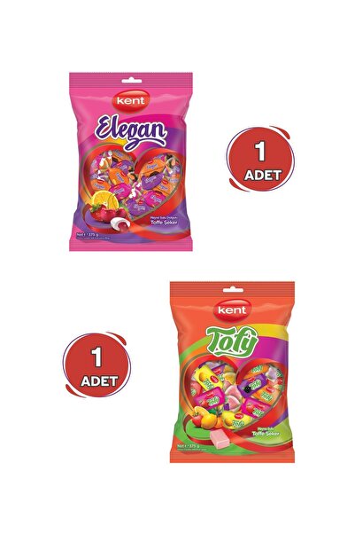 KENT Elegan ve Tofy Bayram Şekeri (375 Gr x 2 Adet)