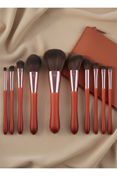 Yallabena مجموعة فرش مكياج احترافية مكونة من 10 قطع – مجموعة تجميل عالية الدق...