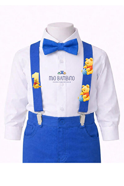 MİO BAMBİNO Winnie the Pooh Concept Suspender Bow Tie 1 Year Old Special Day ...