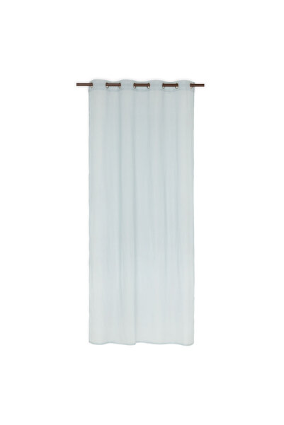 DECOMEX Perdea cu inele metalice LETY 150x260cm bleu