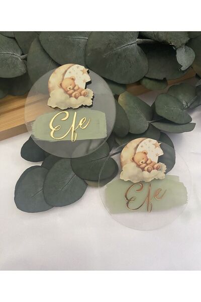 modernlazer ŞEFFAF PLEKSİ BEBEK MAGNETİ 10 ADET