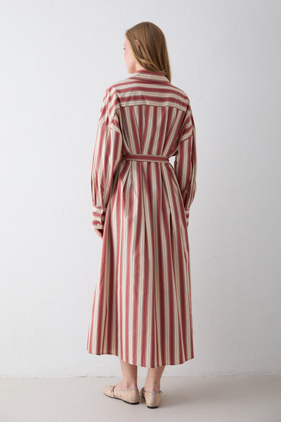 Melike Tatar Striped Poplin Dress 3-2326