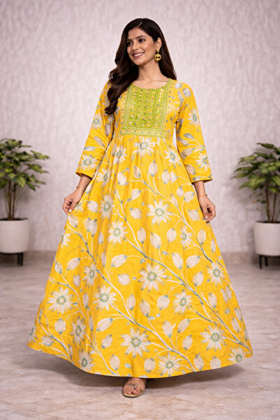 Mabrook Jalabiya Daisy Flower Jalabiya