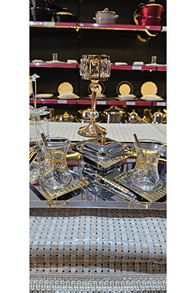 KÖSEOĞLU HOME Arsel 40 Piece Gold Tea Set