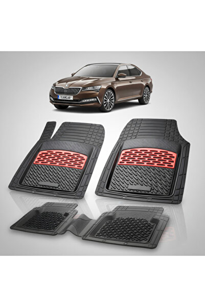 TEAMCAR Πατάκια Συμβατά με Skoda Superb III Liftback Facelift 2019-2024 | Κόκ...