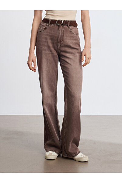 Dilvin 72294 100% pamuk Lepog pada Jean-Brown