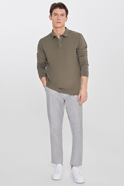 AC&Co / Altınyıldız Classics Erkek SIYAH MELANJ Pamuklu Standart Fit Normal K...