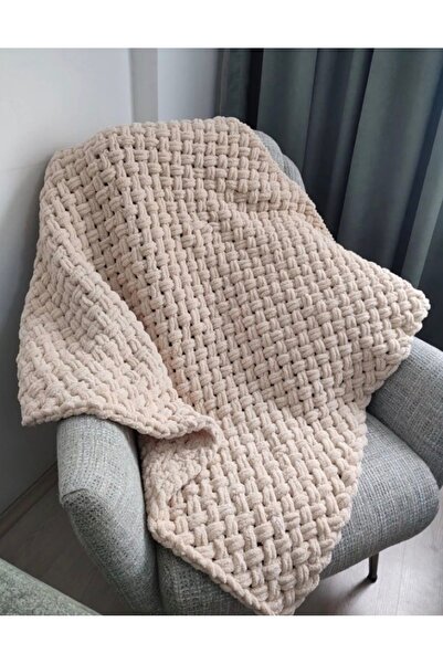 HATİCE KEZGİN Puffy Bebek Battaniyesi Bej