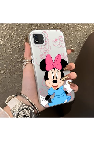 CASEVIBE Realme C11 2021 Compatible Stylish Minnie Mouse Patterned Shockproof...