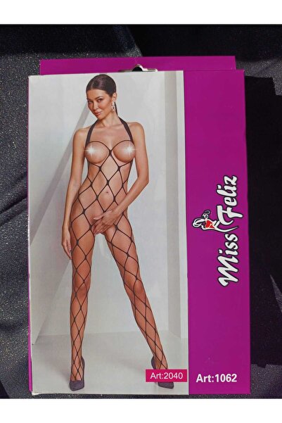 Siyah Full Body Vücut Çorabı