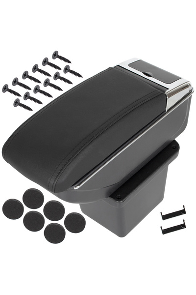 Farex Cotiera Hyundai i30 07-12 cu spațiu de depozitare, neagră