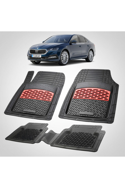 TEAMCAR Πατάκια δαπέδου Skoda Octavia IV Liftback Pre-facelift 2020-2023 | Κό...