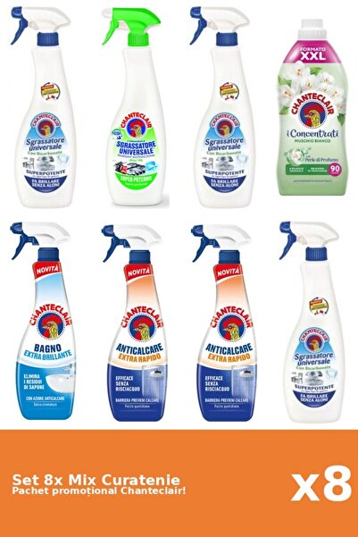 Chanteclair Set 8 Mix Curatenie Chanteclair: Lamaie, Bicarbonat, Clasic, Mosc...