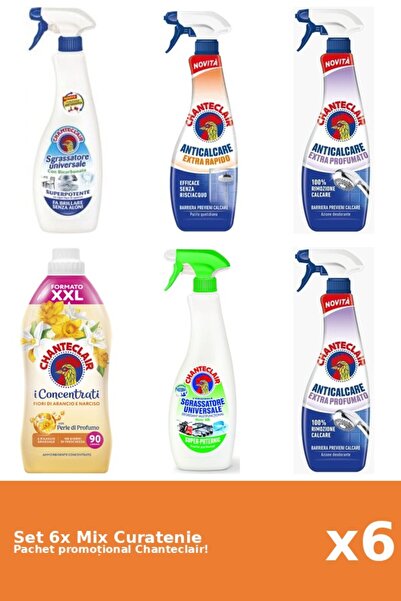 Chanteclair Set 6 Mix Curatenie Chanteclair: Lamaie, Bicarbonat, Portocale, P...