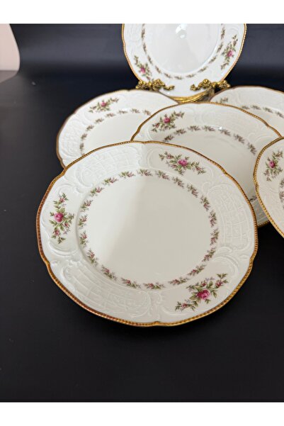 Rosenthal sanssouci classic rose çelenkli 20 cm pasta tabağı