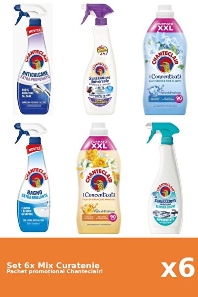 Chanteclair Set 6 Mix Curatenie Chanteclair: Lotus, Clasic, Portocale, Parfum...