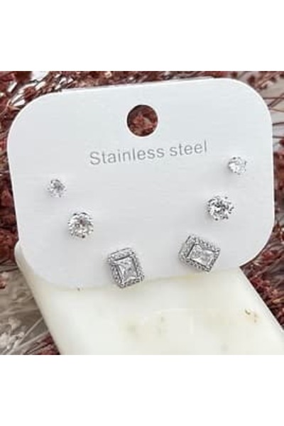 Mf Earring Set of 3