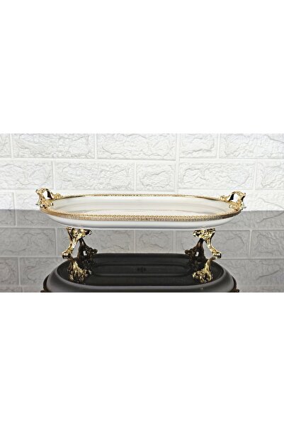 atabey home PORSELEN KÜÇÜK SADE KAYIK SUNUMLUK DÖKÜM GOLD ÇERÇEVELİ VE KÜÇÜK ...