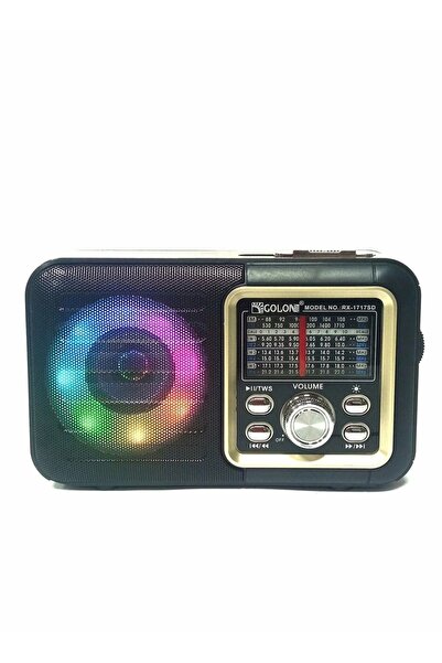 GOLON FM radio receiver with MP3 player and solar panel