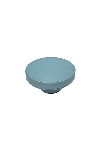 flores Furniture handle, plastic, R-3029, diameter 50 mm, Light Blue