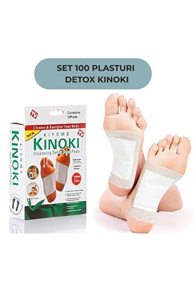 EMATTEIRO Set of 100 Kinoki Detox Patches, with Tourmaline, Vitamin C and Nat...