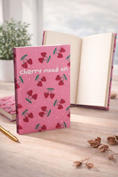 4nio Patterned Hard Cover Striped Notebook
