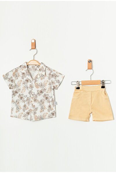 Chicsy Baby Summer Baby Boy Patterned Shirt Shorts Combination