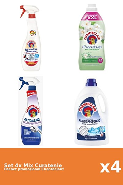 Chanteclair Set 4 Mix Curatenie Chanteclair: Marsilia, Clasic, Parfumat, Mosc...
