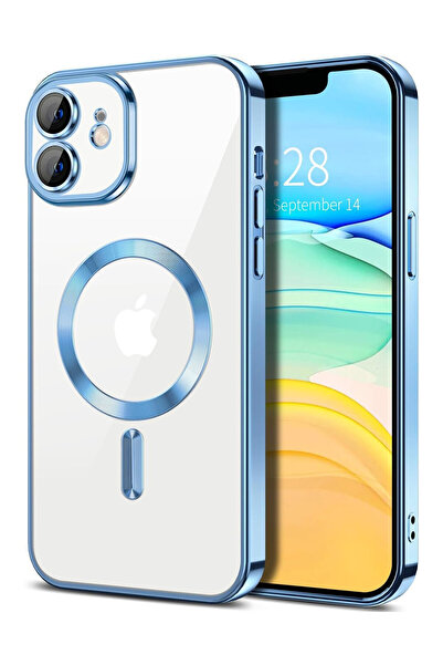 OEM Husa Luxury Magnetica, protectie camere, pentru iPhone 11, Sierra Blue