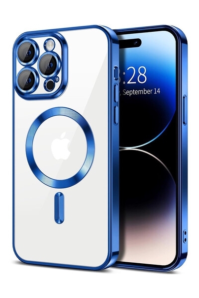 OEM Luxury Magnetic Case, camera protection, for iPhone 12 Pro, Dark Blue