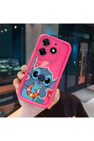 ucuc Tecno Spark 10 Pro Compatible Pink Red Silicone Case Shockproof Camera P...