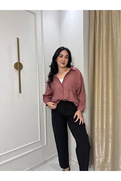 Fast Perry Düşük omuz tensel gömlek