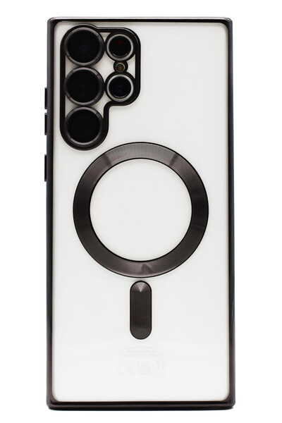 OEM Husa Luxury Magnetica, protectie camere, pentru Galaxy S23 Ultra, Negru