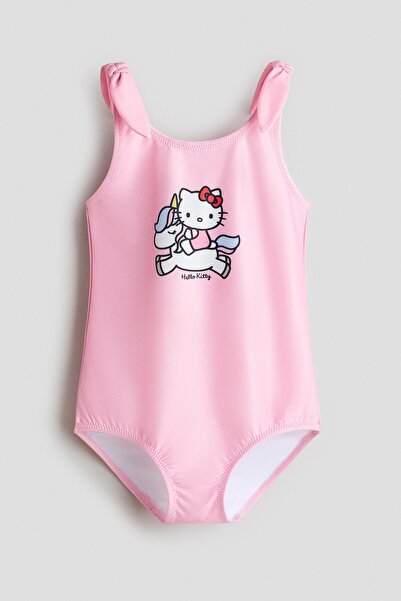 H&M Baskılı ve Düğüm Detaylı Mayo