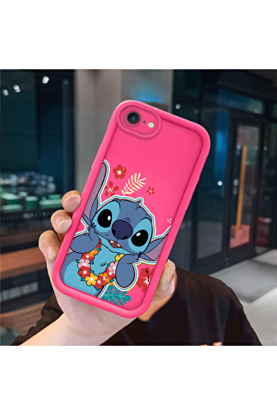 ucuc حافظة سيليكون باللون الأحمر الوردي متوافقة مع هاتف iPhone 7/8/SE 2020 20...