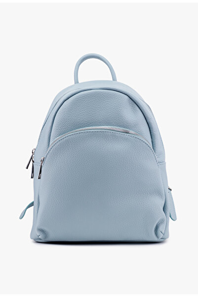Dasha Women's blue Backpack made of natural Leather